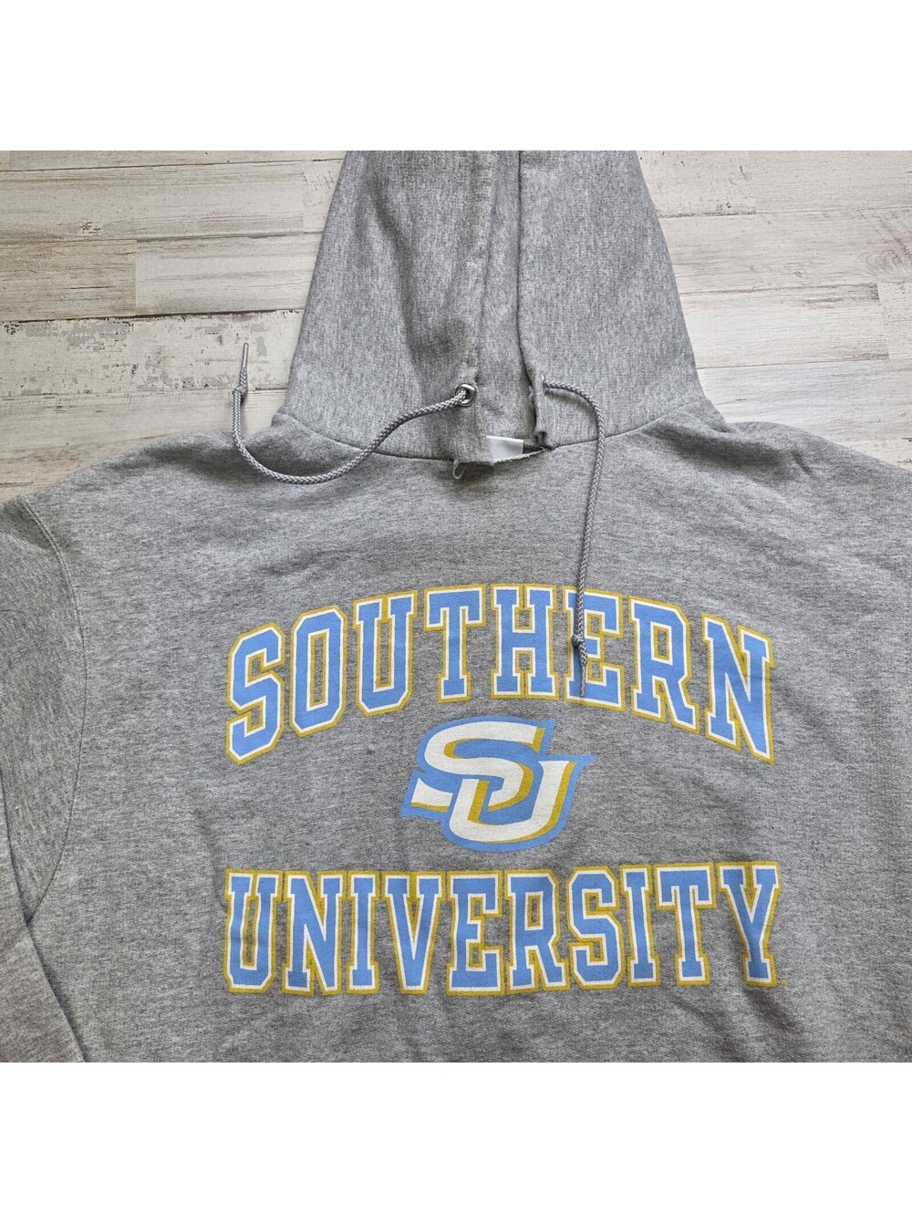 Champion Southern University Jaguars Logo Spellout Hoodie Sweatshirt Men's LG